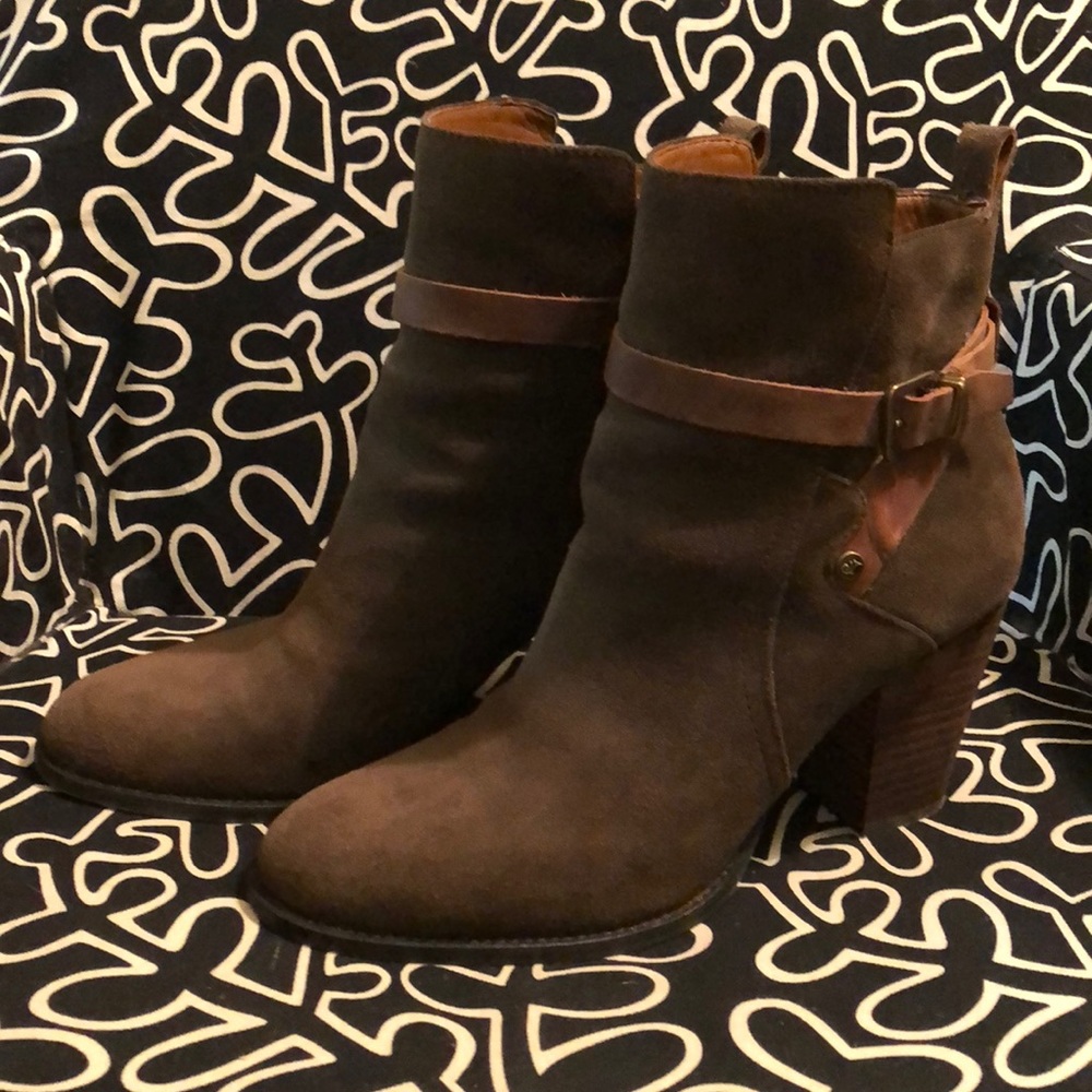 Ivanka Trump Suede Ankle Boots